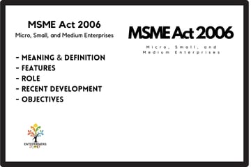 MSME Act 2006 Micro, Small, and Medium Enterprises