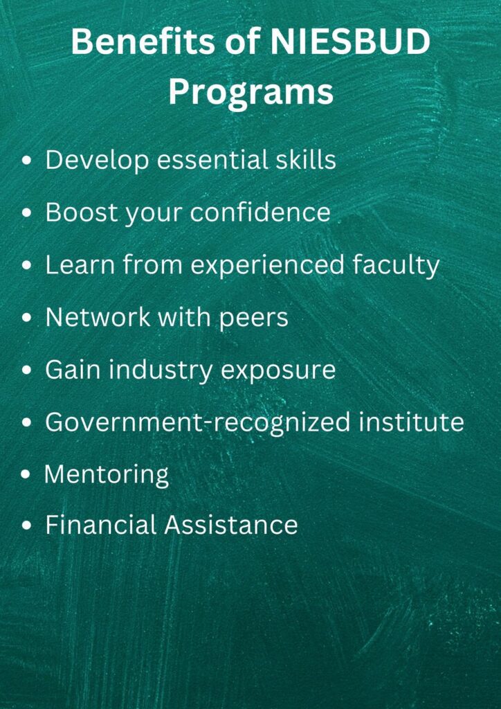Benefits of NIESBUD Programs