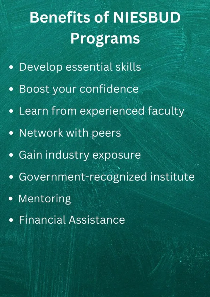 Benefits of NIESBUD Programs