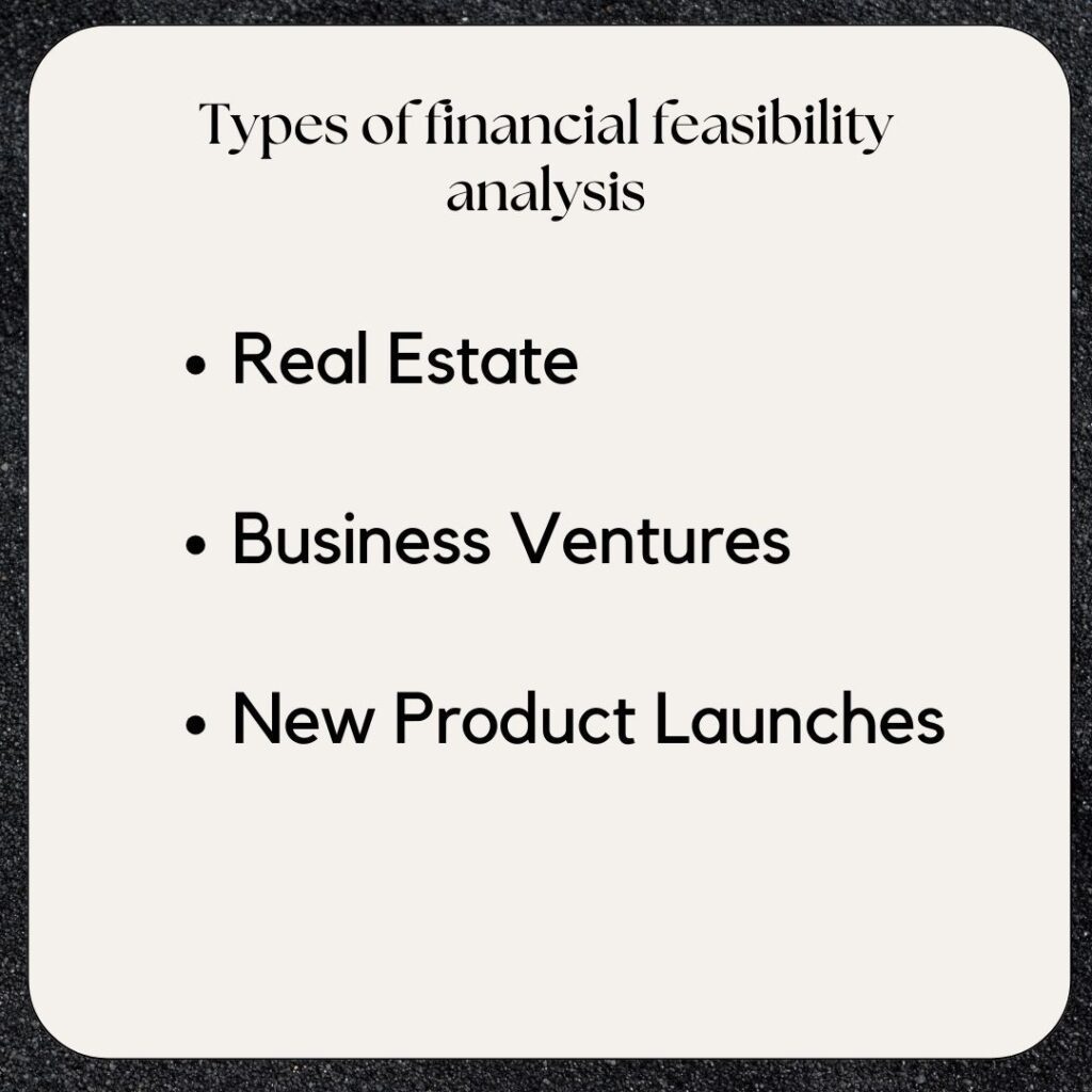 Types of Financial Feasibility Analysis