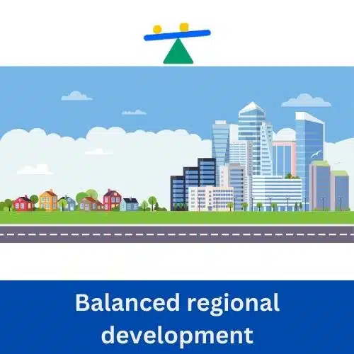 Balanced regional development