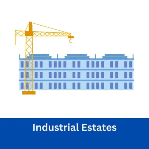 Industrial Estates - Meaning - Definition - Objectives - Types - Benefits - Features etc
