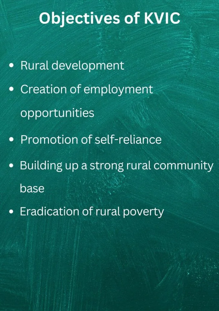 Objectives of KVIC