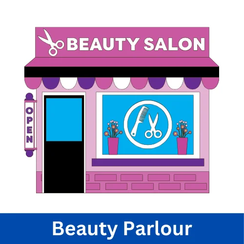 Village beauty parlor providing haircuts, styling, and beauty treatments.